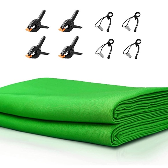 Green Screen w/ Clamps - Picture 6 of 6